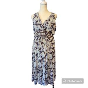 INC International Concepts Brown Floral Sundress Women's Size XL